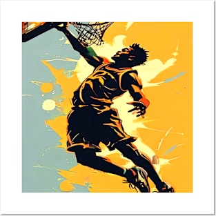 Slam Dunk Silhouette, Basketball Sports Posters and Art